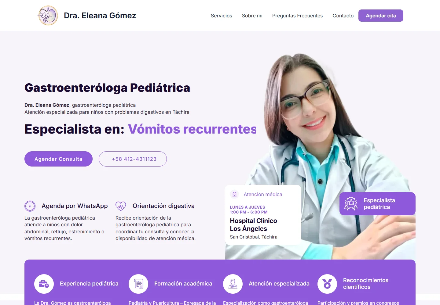 Dra. E. Gómez — Ecosistema médico